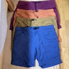 ナイロン製ショートパンツセット4枚セット（紫・オレンジ・緑・青）