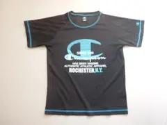 Champion Tシャツ ブラック/ブルー 160cm ポリエステル