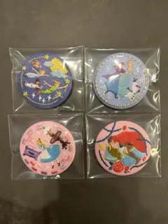 【24時間以内発送】ディズニー刺繍缶バッチ 4種
