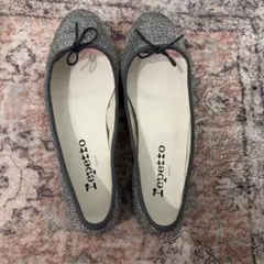 Repetto バレエシューズ ブルー メタリック39 - メルカリ
