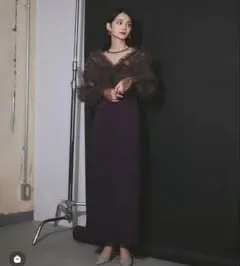 My shawty 2way tulle bolelo dress パープル