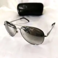鑑定済み◆CHANEL◆アビエーター/シルバーメタル/サングラス/ミラーのサムネイル
