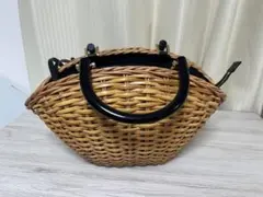 VIOLAd'ORO ヴィオラドーロ　カゴバッグ黒