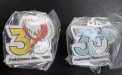 エ*読様 ポケモン 30周年記念 メタルチャーム マスコット　ルギア　ホウオウ