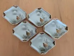 緑*風様 アンティーク 菱形 平皿5枚セット