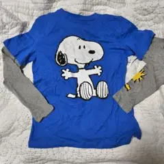 GAP　ギャップ　スヌーピー 長袖カットソー 150CM XL（12）ブルー