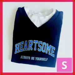 COLZA 重ね着風 スウェット トレーナー 長袖 Tシャツ カットソー 韓国