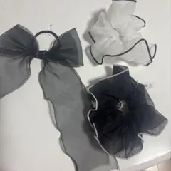 シフォンリボンとシュシュセット