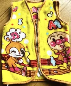 非売品　アンパンマン フリーススリーパー フリースベスト 35×50