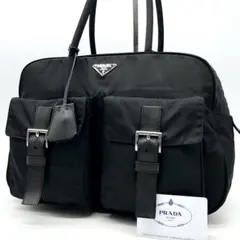 ✨極美品✨プラダ トートバッグ ミニボストン 三角ロゴ 大容量 ナイロン レザーのサムネイル