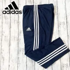 【人気品】 adidas アディダス　刺繍　トラックパンツ　ジャージ　ネイビー