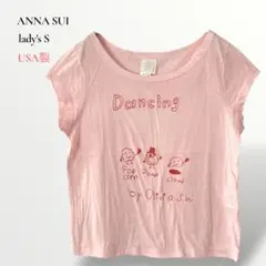 【希少】ANNA SUIアナスイ／手描きイラスト Tシャツ USA製のサムネイル