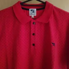 アーノルドパーマータイムレス　ドット柄ポロシャツ　赤　 綿100%　4