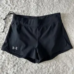 UNDER ARMOUR ランニングショーツ L 黒 ヒートギア ショートパンツ