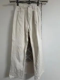 【Classical Elf】ハイウエストデニム＆チノ タックワイドパンツ