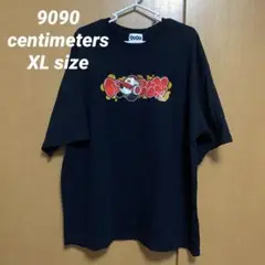 9090 centimeter Tシャツ 〈XL〉 黒 ブラック 半袖 メンズ