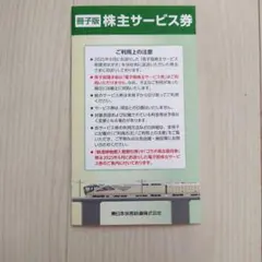 JR東日本株主サービス券1冊2026年6月30日　株主優待