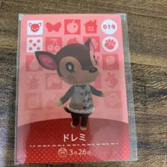 どうぶつの森 amiibo カード  ドレミ no 019