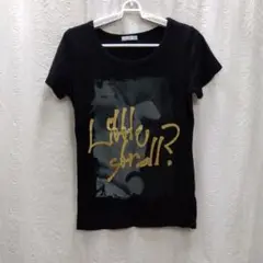 RELACHE 黒 半袖Tシャツ グラフィックプリント　Mサイズ　毛玉あり