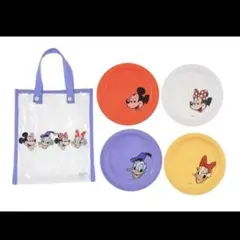 ミッキーフレンズ　プレート&バッグセット①　ディズニーストア　ミニー　ドナルド