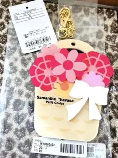 サマンサタバサプチチョイス　フラワー　ICパスケース定期入れ　ピンク　新品未使用