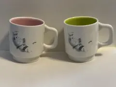 【未使用】ドラえもん（トラのもん）マグカップペアセット