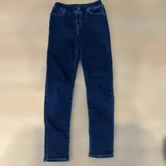 GU 裏起毛 デニムパンツ 150cmのサムネイル