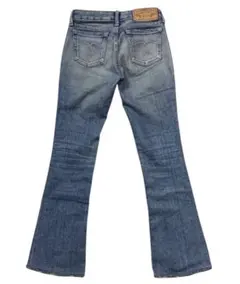 ぱ*ー様 MOUSSY マウジー ゴールド刺繍ユーズド加工 ストレッチ ブーツカ