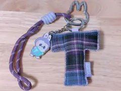 ラブブ PIN FOR LOVE イニシャルキーリング【T】