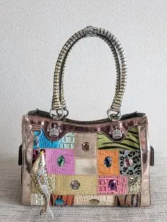 美品☆希少 JRA認定 COTO コト 枡儀 トートバッグ パイソン 肩掛け