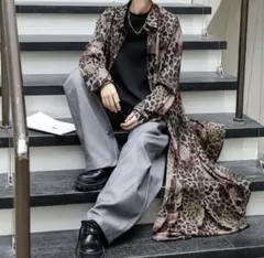 neos ロングシルエット レオパード シアー シャツのサムネイル