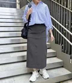 ★新品　スピックアンドスパン　ウォッシャブルストレッチ　タイトスカート　38 M