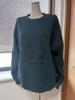 ランタンプリント クルーネック スウェット