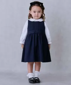 プティマイン【セミフォーマル】ウエストリボンジャンパースカート