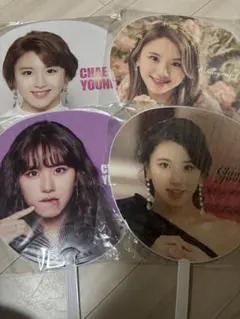 TWICE チェヨン うちわ セット（4種類）