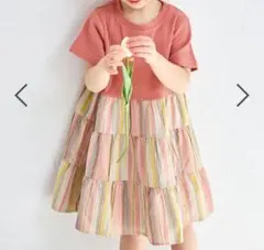 ティアード切り替えワンピース