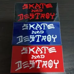 (縦5.1cm横10.2cm) THRASHER スラッシャー ステッカー