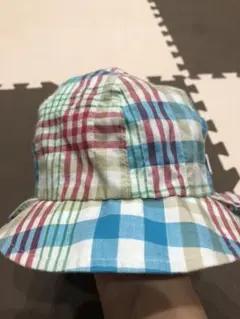 stample ベビー　帽子　46-48cm チェックのサムネイル