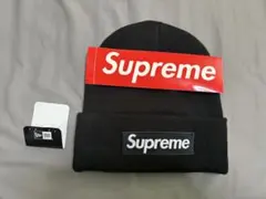 Supreme / New Era Box Logo Beanie Black