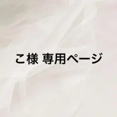 こ様 専用ページ