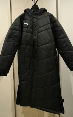 PUMA フード付きロングベンチコート