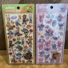 【国内正規品】 ズートピア&スティッチ ボンボンドロップシール まとめ売り