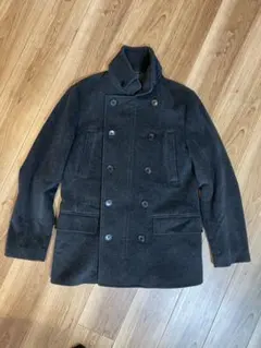 Calvin Kleinカルバン・クライン　ウールカシミアステンカラーコート　L