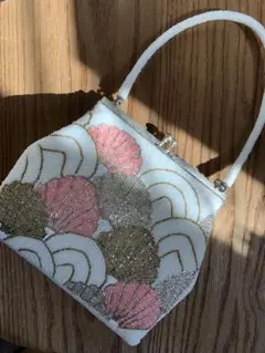 ビーズ刺繍 ハンドバッグ