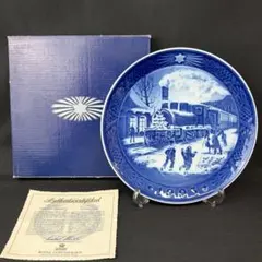 未使用】横濱増田窯 1998年 イヤープレート 横浜浮世絵 箱付き 皿立付