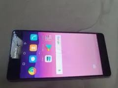 HUAWEI P9 シルバー ひび割れありジャグ