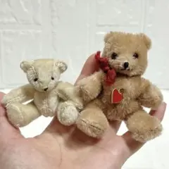 小さなアンティークベア ベルグ社 ビンテージ テディベア お友達セット❤️