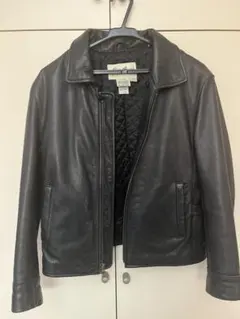 00s Eddie Bauer ジップアップレザージャケット 本革