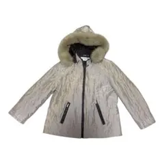 BALMAIN（バルマン）パリスライン　フードファー付きジャケット日焼け変色あり