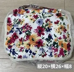 【Francfranc】　花柄メッシュ　トラベルポーチ